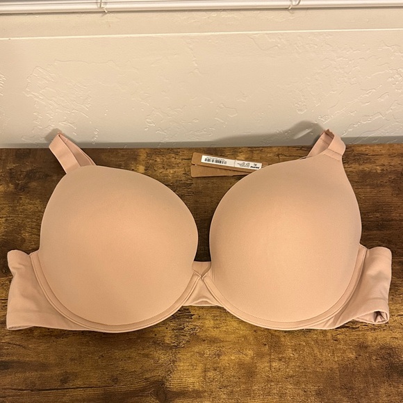 NWT SKIMS Fits Everybody Demi Push Up Bra 42D - Mica - Picture 1 of 6